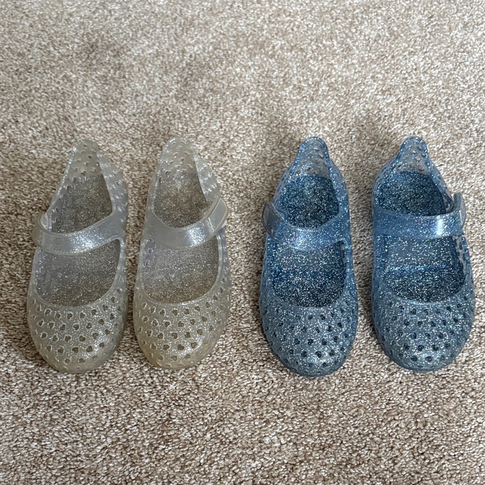 Glittery kids Jelly sandals- 2 pairs!